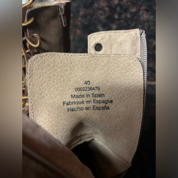 Free People Dylan Lace Up Boots Leather Platform 9.5 - Picture 11 of 11